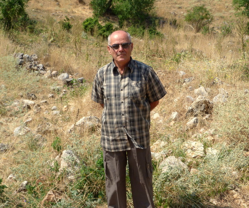 Ritso in front of his house